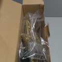 JOIEDOMI 9 inch Lighted PVC Star Christmas Tree Topper, Golden Glitter Swirl Treetop Decorations with 10 Warm White LED, Battery Powered for Home Holiday Xmas Party Indoor Decor