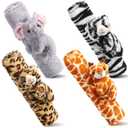 4 Pcs Animal Car Seat Belt Covers Plush Seatbelt Strap Cover Soft Seatbelt Shoulder Pads Seat Belt Cushion Decorative Padded Vehicle Accessory for Kids Adults(Forest)
