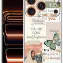 Bible Verses Christian Jesus Quotes Collage Pattern Phone Cover,Trendy Soft TPU Protective Case for iPhone 17 Pro,#1
