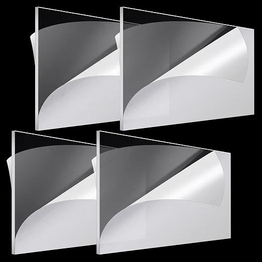 4 Pcs 24 X 48 Inch, 1/8 Inch Transparent Acrylic Sheet Panel