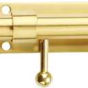 Alise 10 inch Barrel Bolt Latch,Slide Bolt Latch,Heavy Duty Solid SUS304 Stainless Steel Slide Lock for Wooden Fence,Barn Door,Interior or Outdoor Door Gold MS9200-G