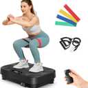 Dripex Vibration Plate Exercise Machine, Power Vibrating Plate for Lymphatic Drainage Weight Loss, Whole Body Workout Vibration Plates Fitness Platform, Fat Burner Shake Plate Equipment for Women Men