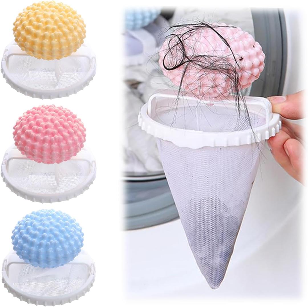 3Pcs-Pet Hair Remover for Laundry,Floating Hair Filtering Mesh Remova, 2024 New Washing Machine Hair Catcher,Dog Hair Remover for Laundry (12)