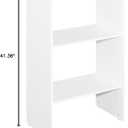 ClosetMaid SuiteSymphony Wood Shelf Unit, 2 Shelves, Adjustable, for Storage, Closet, Clothes, Shoes, Décor, TV, Books, Pure White