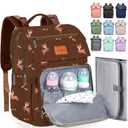 PILLANI Baby Diaper Bag Backpack - Large Bag for Boys & Girls, Waterproof Diaper Backpack - Travel Diaper Bags w/Changing Pad, Baby Registry Search & Shower Gifts - Essentials Must Haves Newborn Stuff