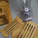 Honey-Can-Do Compact Dry Food Dispenser, Single Control & Snack Storage Container for Countertop or Pantry, Bamboo (17.5 oz)