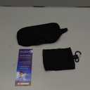 Mavogel Cotton Sleep Eye Mask - Updated Design Light Blocking with Adjustable Nose Bridge, Soft and Comfortable Night Eye Mask for Men Women, Eye Blinder for Shift Work, Includes Travel Pouch, Black