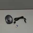 TECKNET Wireless Mouse Jiggler, USB-C Rechargeable Mouse, Silent Mouse with USB-C Adapter, 6400 DPI Ergonomic Mouse, Build-in Mouse Mover, 2.4G Computer Mice for Mac, Laptop, Desktop, PC