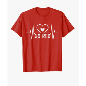 Go Red For Women American Heart Disease Month Awareness Cute T-Shirt M