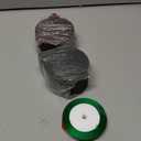 Blulu 60 Pcs Acrylic Christmas Ornaments - Round Red & Green Acrylic Discs with Holes & 2 Rolls Ribbon for DIY Vinyl Ornaments (4 Inch)