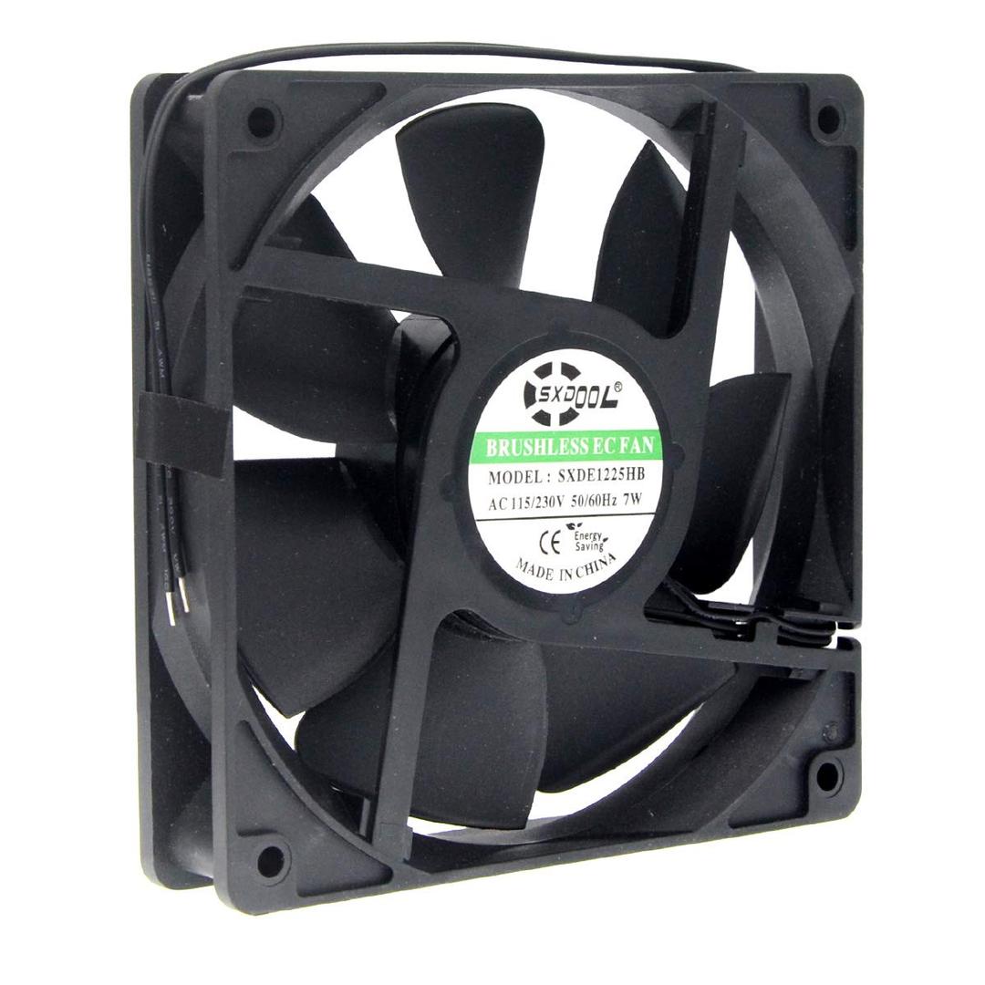 EC AC Cooling Fan 120X120X25mm 120mm AC 110V 115V 120V 220V 240V for Chassis case cabinets