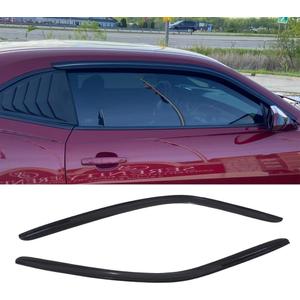 92341 Rainproof Side Window Wind Deflectors, Protective Window Visors Rain Guards Vent Deflector Set, Sleek Stylish Fit for 2010-2020 Chevrolet Camaro