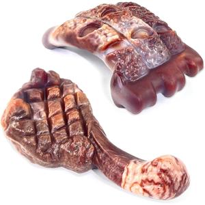 Dog Chew Toys for Aggressive Chewers2 Pack Indestructible Dog Toy for Large Breed- Tough Nylon Teething Bone Toy to Keep Them Busy (Medium)