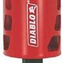 Diablo Bi-Metal Hole Saw with Variable Tooth Design for Faster Cuts - Fits with Snap-Lock Plus Mandrel System - 2-1/16" Diameter - DHS2063