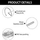 50 pieces of stainless steel mini barbecue skewers 3.74 feet long, suitable for air fryers, mini grilled meat skewers reusable mini barbecue skewersconnecting fruits and meats for grilling,