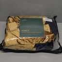 BULBUL Velvet Curtains 96 inches Long for Living Room Navy Blue Gold, 2 Panels Blackout Curtains Modern Color Block Back Tab Rod Pocket Soundproof Drapes for Bedroom Window Decor