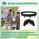 2026 New Edging for Landscaping - Garden Edging Border-4 in Tall-Plastic Stone Effect for DIY Landscape,Lawn&Flower Bed (Black, 40 Pcs)