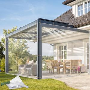 Clear Tarps Heavy Duty Waterproof 5x7 FT, 14Mil Thickened Vinyl Heavy Duty Tarp with Grommets, Reinforced Edges Tear Resistant Waterproof Tarp for Outdoors Porch Chicken Coop Greenhouse Cover