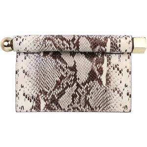 Trendy PU Leather Clutch Bag for Women Versatile Folding Evening Purse Metal Decoration Crossbody for Banquet Party