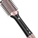 slopehill Blow Dryer Brush - Hot Air Brush with High Speed Motor 100,000RPM, Ionic Hair Dryer and Styler Volumizer with Oval Barrel for Hair, 3 Temps,1400W, Black