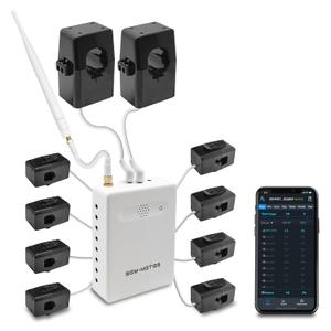 Smart Home Energy Monitor with 8 50A Circuit Level Sensors, Measure Power Usage in Real-Time, History with App (8 50A Circuit Level Sensors) - Compatible with Home Assistant