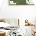 16 x 12 inch Arched Bathroom Mirror, High Clear Glass Arch Wall Mirror for Bathroom, Vanity, Living Room, Bedroom, Entryway