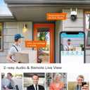 VSTARCAM 3MP Wired Security Camera Outdoor, 0.8 Inch 2.4G WiFi PTZ Dome Home Surveillance Camera with Motion Detection, 2-Way Audio, Color Night Vision, Weatherproof 01