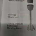 Mueller Multistick 5-in-1 Immersion Blender Handheld, 12 Speed Hand Mixer-Turbo Boost, Heaviest Duty Copper Motor, Titanium reinforced Blades Hand Blender, Milk Frother Wand, Whisk, Beaker, Chopper, Grey