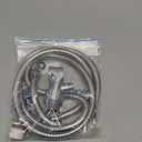 79 Inch Expandable Shower Hose Extra Long Bathing Toilet Cleaning, Adjustable Holder Mount and Stainless Steel Shower Hose for Handheld Shower Head, shower hose and holder, Chrome