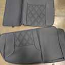 for Tacoma Seat Covers Custom Fit for 2016-2023 Crew Double Access Cab/Extended Cab Toyota Tacoma with Water Proof Faux Leather - Center Console Armrest Covers - Fully Covered (Black)