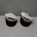 LUOZZY 2pcs Airline Pilot Hat Adjustable Costume Cap for Halloween Parties Stage Performance Masquerade Theme Events Comfortable Uniform Accessory Adults