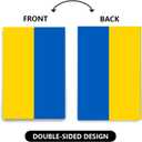 5 x Ukraine Garden Flag, Yellow and Blue Vertical Stripes, Ukrainian National Flag Garden Flag12 X18" Double Sided Lawn Sign Yard Decor Perfect for Outdoor Decoration in Your Garden (UKR Flag)
