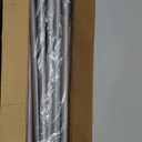 2 Pack Silver Curtain Rods for windows 28 to 78 inch, 5/8 inch Splicing Heavy Duty Metal Curtain Rod Set with Brackets