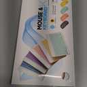 Rechargeable Bluetooth Keyboard and Mouse Combo, Universal Ultra-Slim Wireless Keyboard Mouse Set for Android Windows iPad iPhone Samsung Tablet Portable Compact Keyboard Set (Pink)