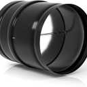 8 Inch Backdraft Damper, Duct Draft Stopper One-Way Airflow Ducting Insert with Spring-Loaded Folding Blades for 8 Inch Ducting in Range Hoods, Bathrooms Fans, and Kitchen Fan