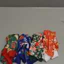 Xpudac 4 Pack Dog Christmas Pajamas Reindeer Puppy Clothes Cute Santa Claus Dog Pajamas Costumes Outfit Red Green Small (Small(Chest-14" Back-10" Neck-9.5"))