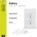 Power Gear Child Safety Electrical Outlet Covers, TamperResistant Plug Protectors for Standard Wall Outlets, BabyProof & ChildProof Safety Caps, Clear, 60 Pack, 54615