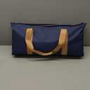 American Mahjong Game Set, 166 Premium White Tiles, 4 All-in-One Color Rack/Pushers, Complete Mahjong Set Blue Carrying Bag