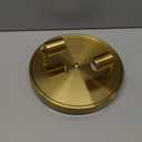 Emak 11 Inch Brushed Gold Flush Mount Ceiling Light Fixture, 2Light Fixtures Ceiling Mount with Milk Glass Shades for Hallway, Kitchen, Bathroom, Dining Room, FM082GDML