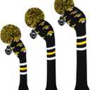 Scott Edward Golf Headcovers for Woods Set of 3 Fits Well Driver(460cc) Fairway Wood and Hybrid(UT),Beautiful and Interesting Patterns
