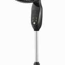 PELONIS PFS45A5BBB 18 inch 5-Blade Oscillating, Adjustable Standing Pedestal Remote, LED Display, 5 Speed Setting and 7-Hour Timer Fan, Black