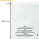 100 Count 24x30 Inch Self Seal Clear Poly Bags with Suffocation Warning for Packaging, Shipping & FBA with Permanent Adhesive (1.5mil)