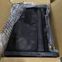 Portable Stadium Seat with Back Support, Folding Bleacher Chair with Cushion, Cup Holders, Storage Pockets & Shoulder Strap  Ideal for Sports Events, Camping & Picnics (Black)