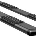 LUVERNE 584088-571117 O-Mega II 88-Inch Black Aluminum Wheel to Wheel Side Steps, Select Chevrolet Silverado, GMC Sierra 1500, 2500, 3500 HD