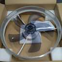 Modern Ceiling Fans with Lights:  Flush Mount Low Profile Ceiling Fan with APP Remote Control - White LED Bladeless Fandelier Dimmable Quiet DC Motor for Bedroom Living Room Glitter