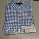 2 x Amazon Essentials Men's Slim-Fit Short-Sleeve Poplin Shirt (Blue, L)