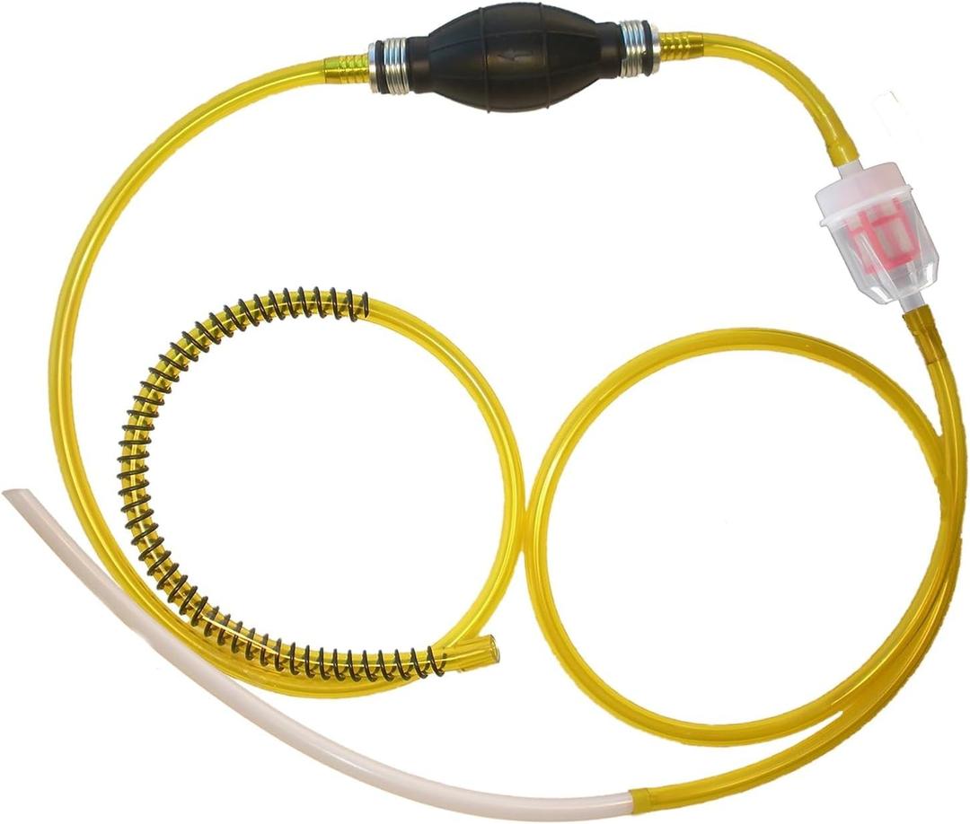 GasTapper Fuel Transfer Pump - 6 Ft Siphon Pump for Gas, Water, Oil, Fluid - Manual Hand Pump