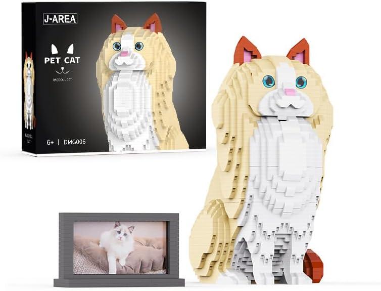 Animal Cat Building Set,Micro Building Blocks Set Gift for Adults and Kids (Ragdoll Cat)