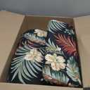 Arden Outdoor Adirondack or Rocking Chair Cushion, 20 x 17, Rain-Proof, Fade Resistant 17 x 20, Simone Black Tropical