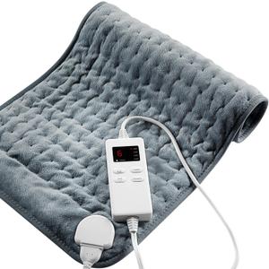 Heating Pad for Back Pain Relief & Cramps, Heating Pads with Auto Shut Off Large, 6 Heat Settings Heated Pad, Gifts for Women, Gifts for Men, Dark Gray (12x24 Inch)